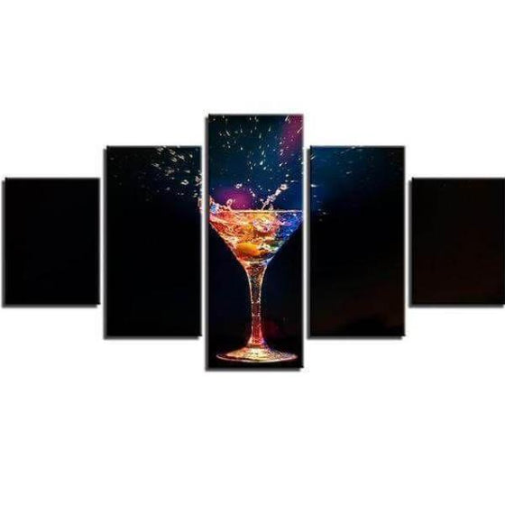 Colorful Cocktail Canvas Wall Art Ideas