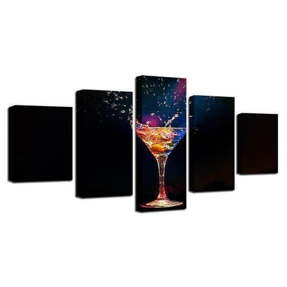 Colorful Cocktail Canvas Wall Art Prints