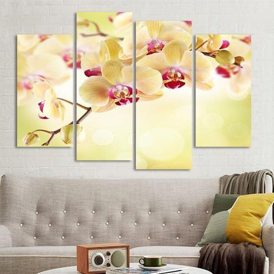 Wall Art Metal Flowers Canvas