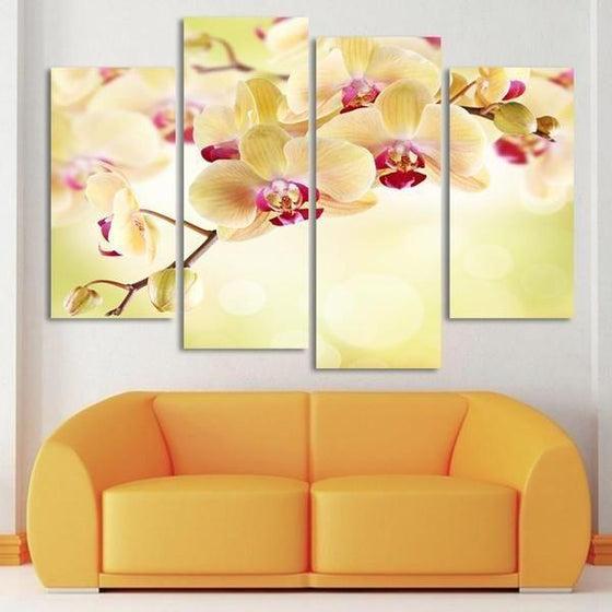 Wall Art Metal Flowers Canvases