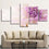 Refreshing Purple Flower Canvas Wall Art For Living Room