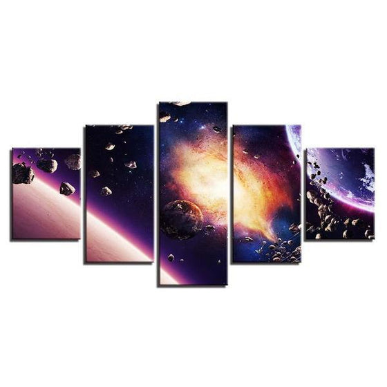 Wall Art Planets Canvas