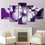 Wall Art Purple Butterfly Living Room