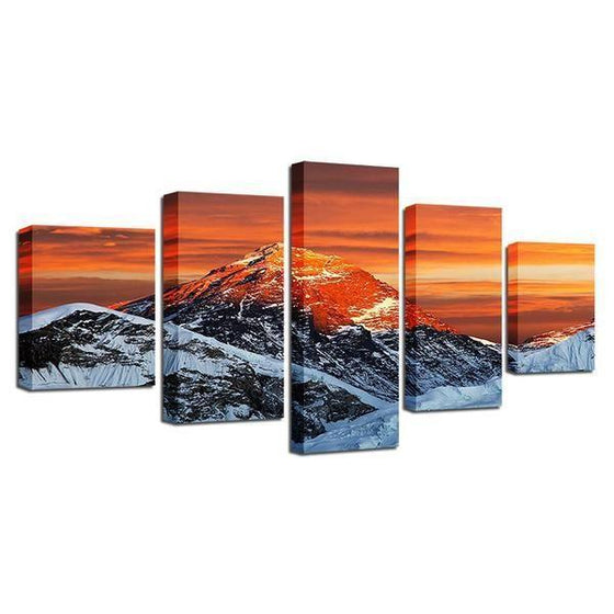 Gimmelwald Sunset Canvas Wall Art Prints