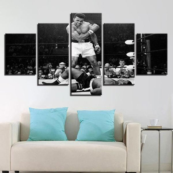 Boxing People Viewing Canvas Wall Art Living Room