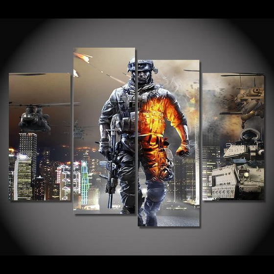 Battlefield Gameplay Video Canvas Print