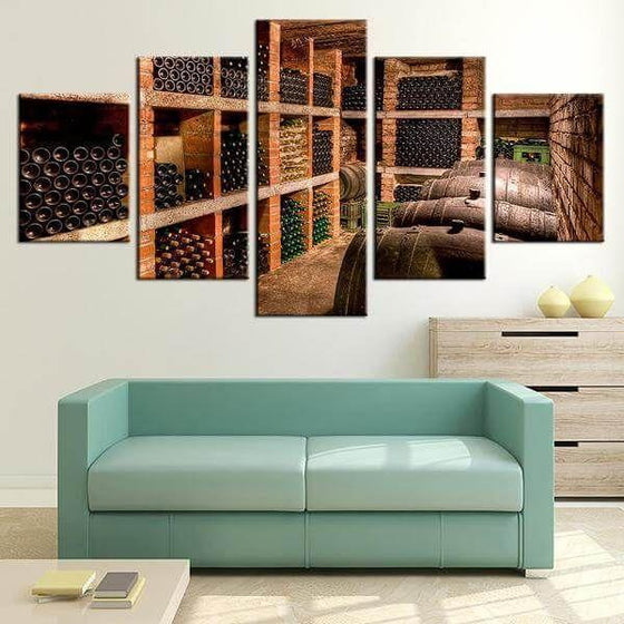 Wall Art Wine Rack Canvas
