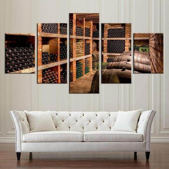 Wall Art Wine Rack Canvases