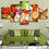 Fresh Vegetables And Bread Canvas Wall Art Living Room