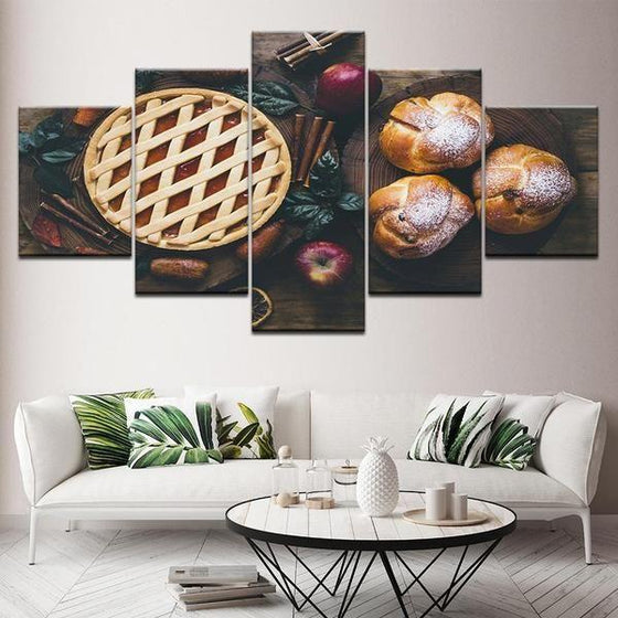 Freshly Baked Apple Pie Canvas Wall Art Living Room