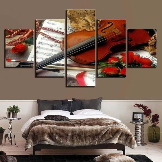 Wall Art With Music Theme Canvases