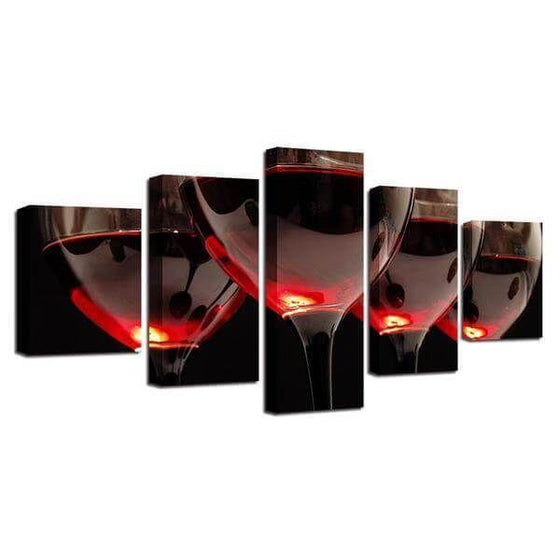 A Glass Of Red Wine Canvas Wall Art Ideas