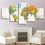 Wall Art World Map Canvases