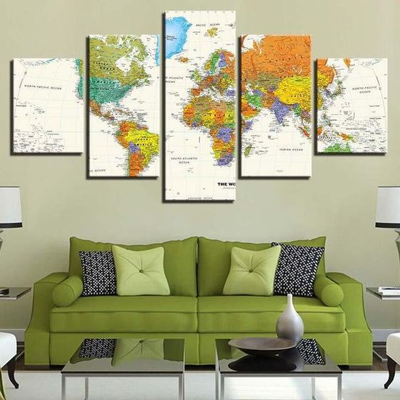 Wall Art World Map
