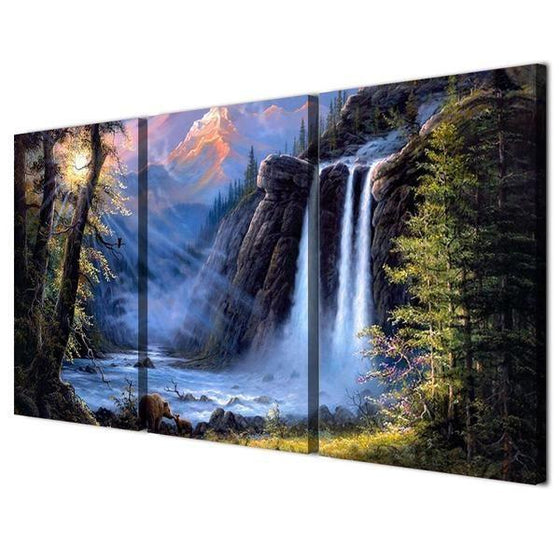 Waterfall Canvas Wall Art Decors