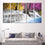 Colored Trees & Waterfalls Canvas Wall Art Living Room