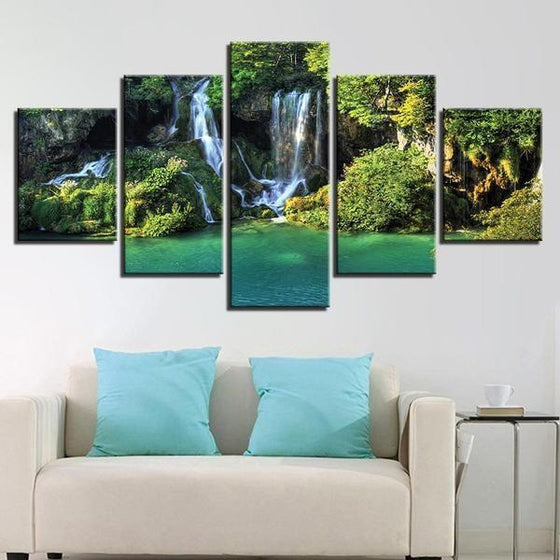 Waterfall Metal Wall Art Canvases