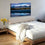 Waves With Mountain Ranges Wall Art Bedroom