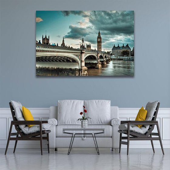 Westminster Bridge Canvas Wall Art Living Room