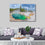 West Thumb Geyser Canvas Wall Art Living Room