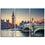Westminster Bridge & Big Ben 3-Panel Canvas Art