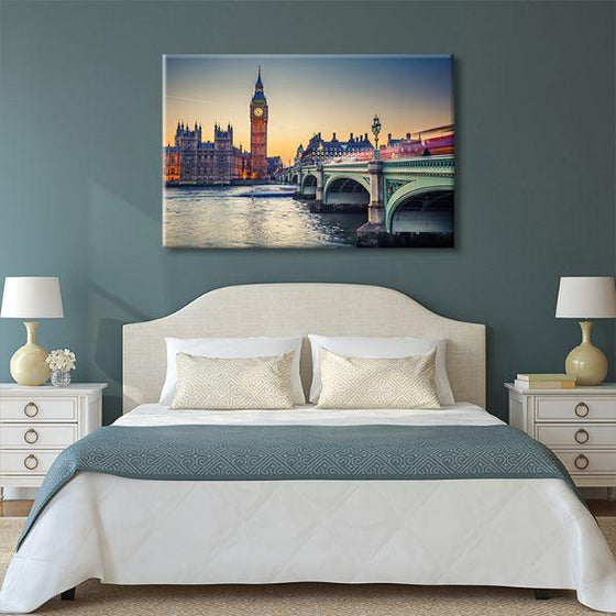 Westminster Bridge & Big Ben Canvas Wall Art Bedroom