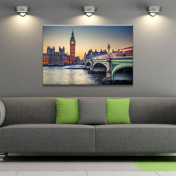 Westminster Bridge & Big Ben Canvas Wall Art Living Room