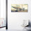 White Jet Plane 3 Panels Canvas Wall Art Bedroom