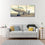 White Jet Plane 3 Panels Canvas Wall Art Living Room