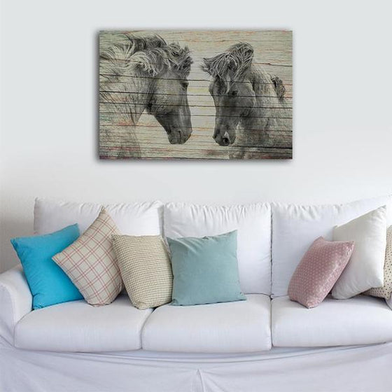 Wild Black Horses Canvas Wall Art Ideas