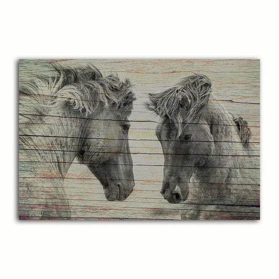 Wild Black Horses Canvas Wall Art