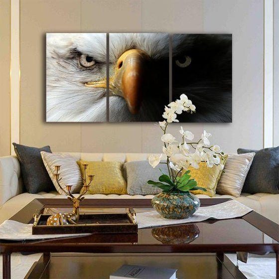 Wild Eagle 3 Panels Canvas Wall Art Living Room
