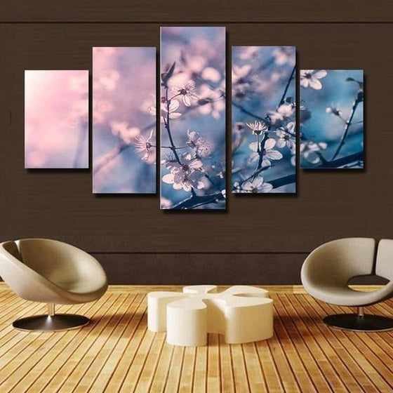 Charming Cherry Blossoms Canvas Wall Art