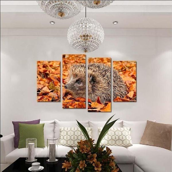 Wild Hedgehog Wall Art Canvas