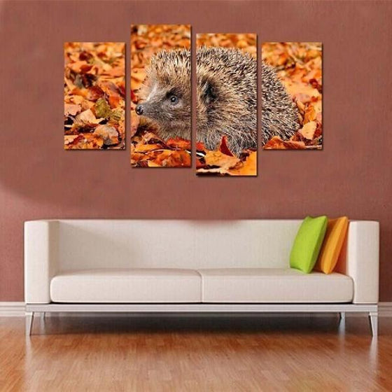 Wild Hedgehog Wall Art Decor