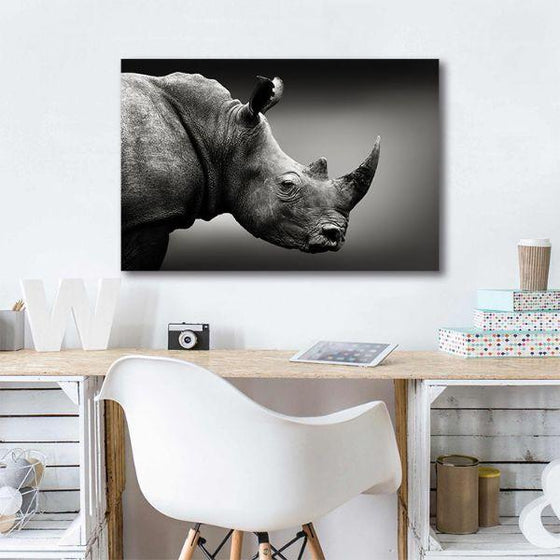 Wild Rhinoceros Canvas Wall Art Ideas