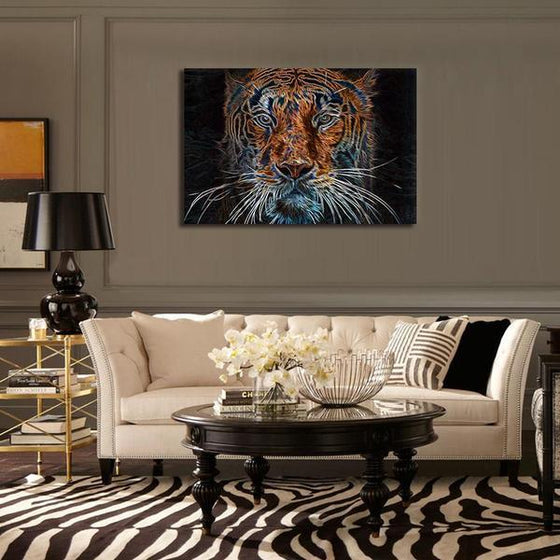 Wild Tiger Head Canvas Wall Art Ideas