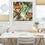 Wild Tigers & Tropical Leaves Canvas Wall Art Office