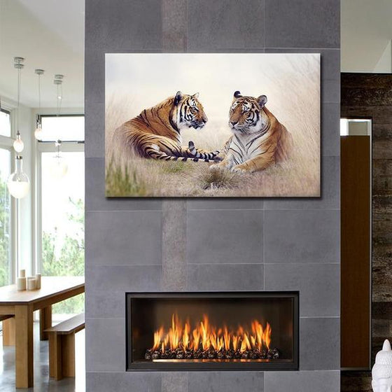 Wild Tigers Canvas Wall Art Print