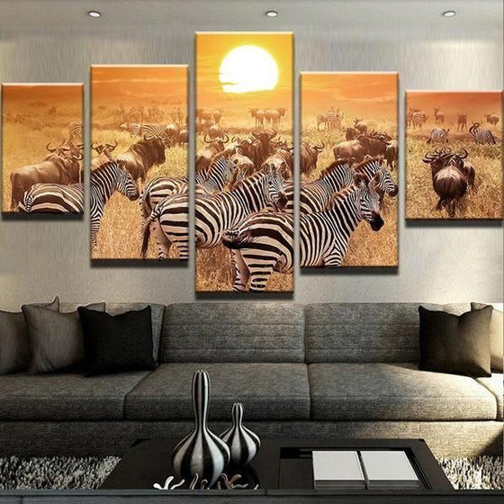 Wild Zebras Wall Art