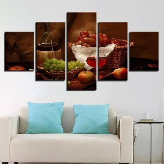 Wine Wall Art Decorating Dining Room Canvas
