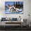 Winter Wolf Couple Canvas Wall Art Living Room