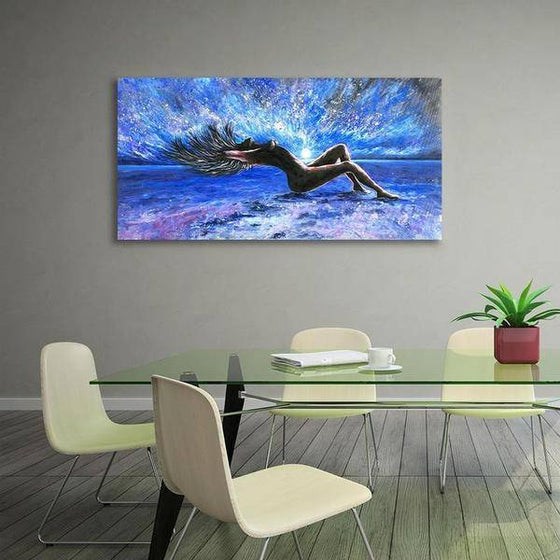 Woman Body On The Beach Wall Art Dining Room