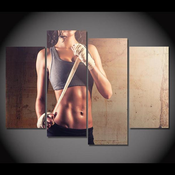 Woman Fitness Inspiration Wall Art Canvas