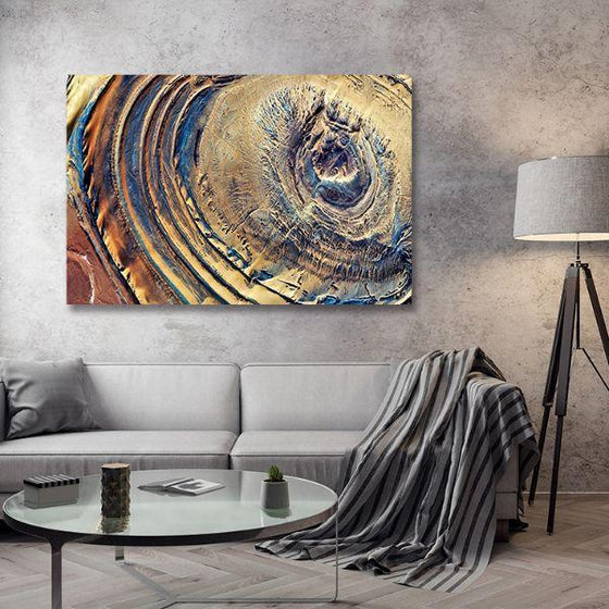 Wooden Texture Abstract Canvas Wall Art Living Room