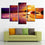Wooden Wall Art Sunset Canvases