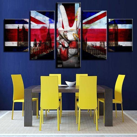 World Flags Wall Art Canvases