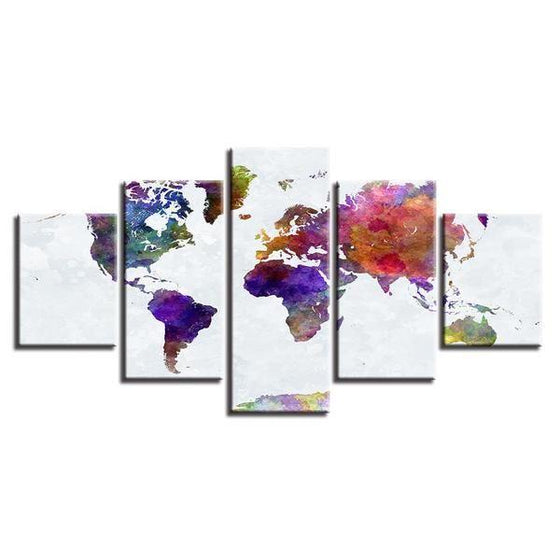 World Map For Wall Art Prints