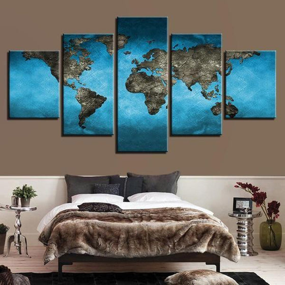 World Map Wall Art Framed Print
