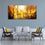 Yellow Forest 3 Panels Abstract Canvas Wall Art Living Room